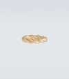 BOTTEGA VENETA 镀金拧绕设计戒指,P00583495