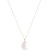 Sophie Bille Brahe L Eau Drop Shaped Freshwater Pearl Pendant On 14k Yellow Gold Chain In Gold