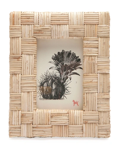 Pigeon & Poodle Grasse Natural Cane Picture Frame, 4" X 6"