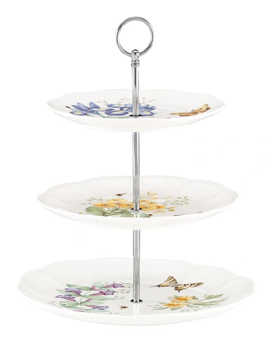 Lenox Butterfly Meadow 3 Tiered Server In White