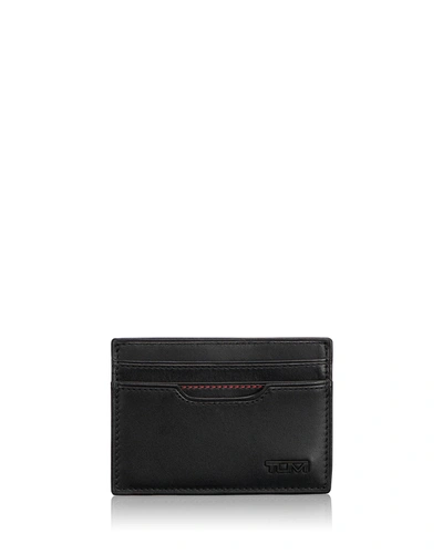 Tumi Delta Money Clip Card Case In Black