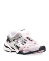 Balenciaga Pink & Grey Track 2.0 Sneakers In Pink Gray White