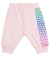 VERSACE BABY STRETCH-COTTON TRACKPANTS,P00588300