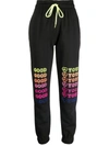 Ireneisgood Slogan Drawstring Tracksuit Bottoms In Black