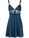 LA PERLA LIGHT BLUE ZEPHYR SILK NIGHTDRESS,2A38FF15-EA46-2E0A-C8B2-01EE5222A103