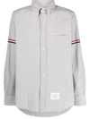 Thom Browne Shirt Striped Collar Button-down In Grey