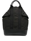 ALEXANDER MCQUEEN BLACK POLYESTER TOTE-STYLE LOGO BACKPACK,3B318850-30A8-624E-D17F-942B5E448357