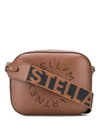 STELLA MCCARTNEY LUGGAGE BROWN FAUX LEATHER CAMERA BAG,E43AE58F-E6FD-F5E1-6A54-9E4D6A239877