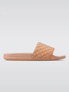 Apl Athletic Propulsion Labs Lusso Quilted Slide Sandal In Caramel