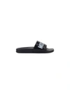 Moschino Mens Black Rubber Sandals