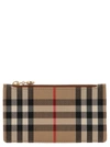 Burberry Checked Zipped Cardholder In Multi
