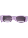 PALM ANGELS ANGEL RECTANGLE-FRAME SUNGLASSES