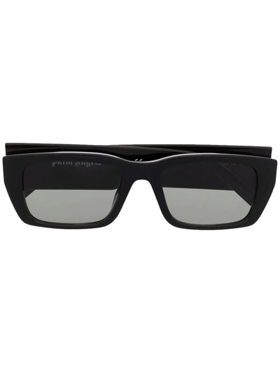 Palm Angels Palm Rectangle-frame Sunglasses In Black