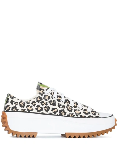 Converse Multicoloured Run Star Hike Low Top Sneakers In Driftwood/ Light Fawn/ Black