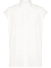 DOLCE & GABBANA SLEEVELESS COTTON SHIRT