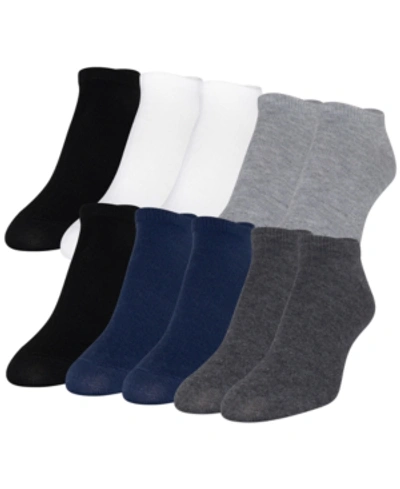 Gold Toe Women's 10-pack Casual Lightweight No-show Socks In Charcoal/grey/black/white/blue