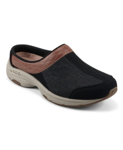 Easy Spirit Women's Travelcoast Round Toe Casual Clogs In Black
