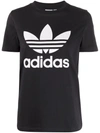 Adidas Originals Adidas Original Trefoil Logo T-shirt In Schwarz