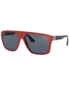 Ray Ban Rb4309m Scuderia Ferrari Collection Sunglasses Red Frame Grey Lenses 61-13 In Red