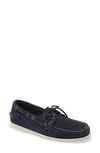 Sebago Portland Flesh Out Boat Shoe In Blue Navy