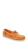 Sebago Portland Flesh Out Boat Shoe In Orange