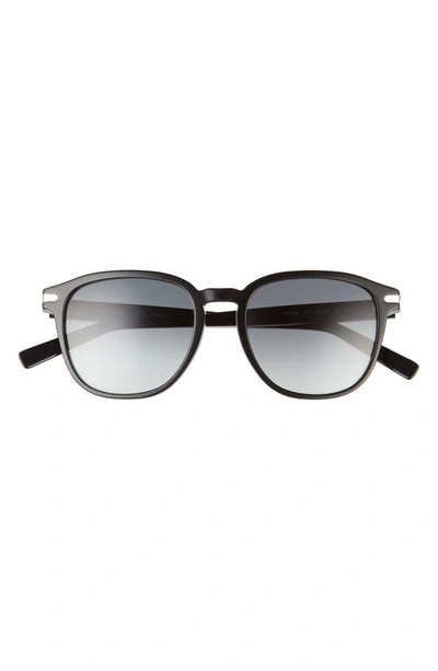 Ferragamo Timeless 53mm Rectangular Sunglasses In Black / Blue Gradient