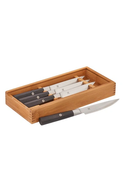 Miyabi 4000fc Set Of 4 Steak Knives In Silver