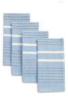 MINNA ROWS SET OF 4 NAPKINS,NPKN-CH-DK