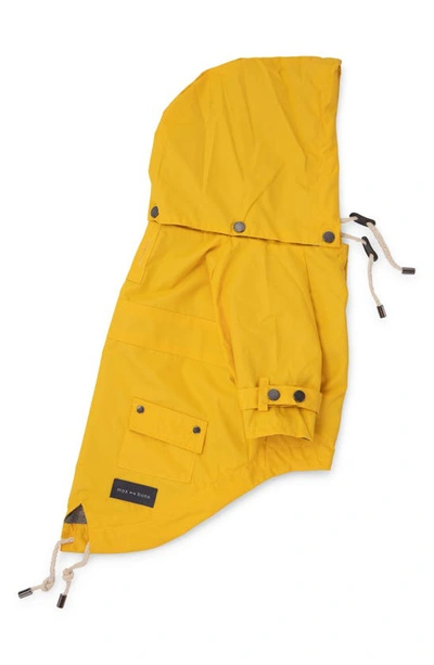 Max-bone Talon Dog Raincoat In Yellow