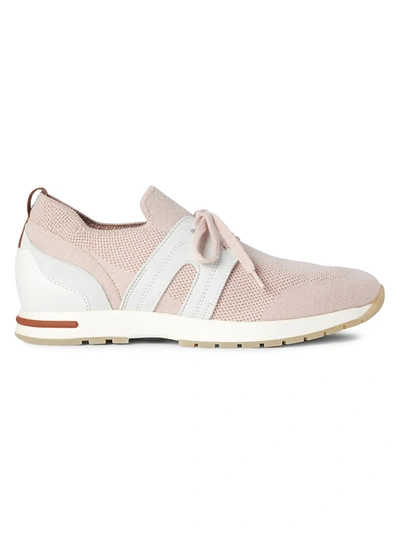 Loro Piana 360 Lp Lady Flexy Walk Trainers In Pink_sand