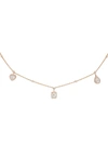 MESSIKA WOMEN'S MY TWIN 18K ROSE GOLD & DIAMOND CHARM NECKLACE,400014252881