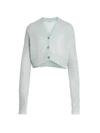 ACNE STUDIOS DOUBLE MOHAIR CROPPED CARDIGAN,400014350764
