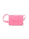 Bottega Veneta Mini Cassette Crossbody Bag In Pink