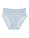 Wacoal Halo Sheer Lace Hi Cut Brief 870305 In Blue Fog