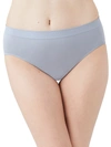 Wacoal B-smooth Pretty Hi Cut Underwear 871374 In Blue Fog