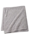 Sofia Cashmere Cable Knit Cashmere Blanket In Grey