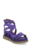 As98 Labo Platform Sandal In Purple Leather