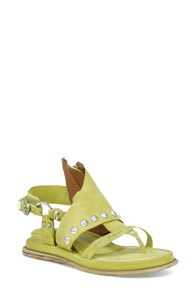 As98 Pacey Sandal In Yellow Leather