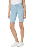 Nydj Briella Printed Denim Shorts With Roll Cuffs In Clean Brookes