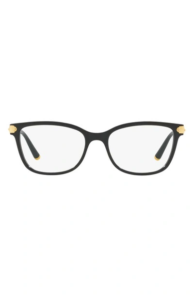 Dolce & Gabbana 53mm Butterfly Optical Glasses In Black