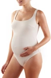 Cache Coeur Maternity Bayside One-piece Swimsuit In Pearl