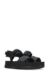 Camper Oruga Up Platform Sandal In Black