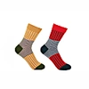 Peper Harow - Made In England Mustard & Scarlet Oxford Stripe Women's Socks 2 Pack In Women's