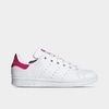 Adidas Originals Adidas Big Girls Originals Stan Smith Primegreen Casual Sneakers From Finish Line In White/white/bold Pink