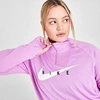 Nike Women's Swoosh Run Half-zip Running Top (plus Size) In Fuchsia Glow