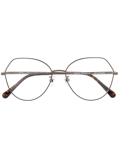 Stella Mccartney Butterfly-frame Glasses In Schwarz