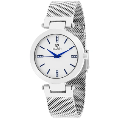 Roberto Bianci Cristallo Quartz Silver Dial Ladies Watch Rb0400 In Blue / Silver