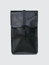 Rains Backpack In Shiny Black