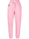 Zadig & Voltaire Womens Rose Steevy Cotton-jersey Jogging Bottoms L In Rosa