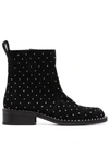 ZADIG & VOLTAIRE EMPRESS STUDDED ANKLE BOOTS